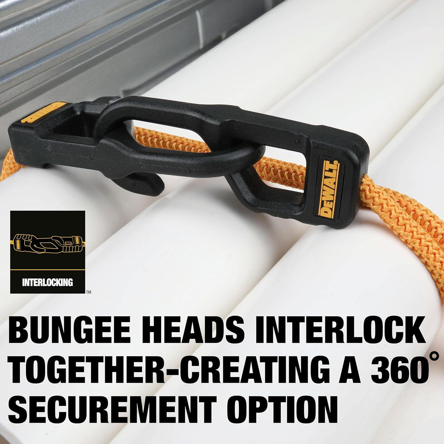 DeWalt Heavy Duty Bungee Cords, 48-In, 4-Pk