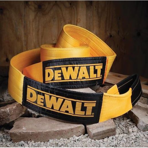 DEWALT Heavy-Duty Looped End Recovery Strap, 75,000-Lb Break Strength, 6-In x 30-Ft