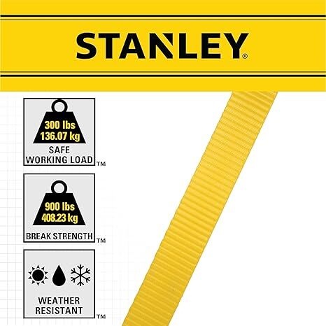 Stanley 1-In X 10-Ft Ratchet Straps, 4-Pk