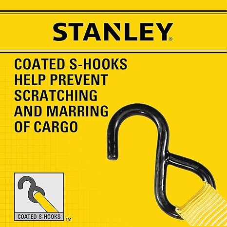 Stanley 1-In X 10-Ft Ratchet Straps, 4-Pk