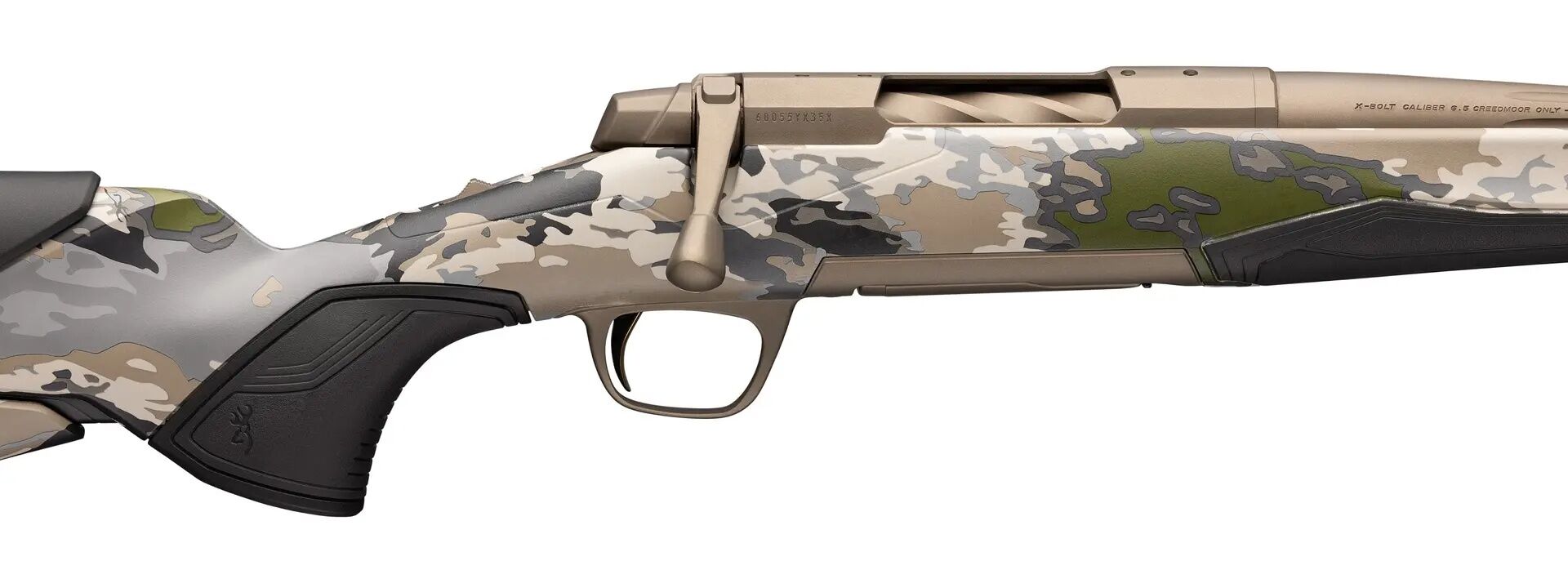 Browning X-Bolt 2 Speed 6.5 PRC 24" OVIX Camo Smoked Bronze Threaded Barrel Bolt Action Rifle, 3-Rd