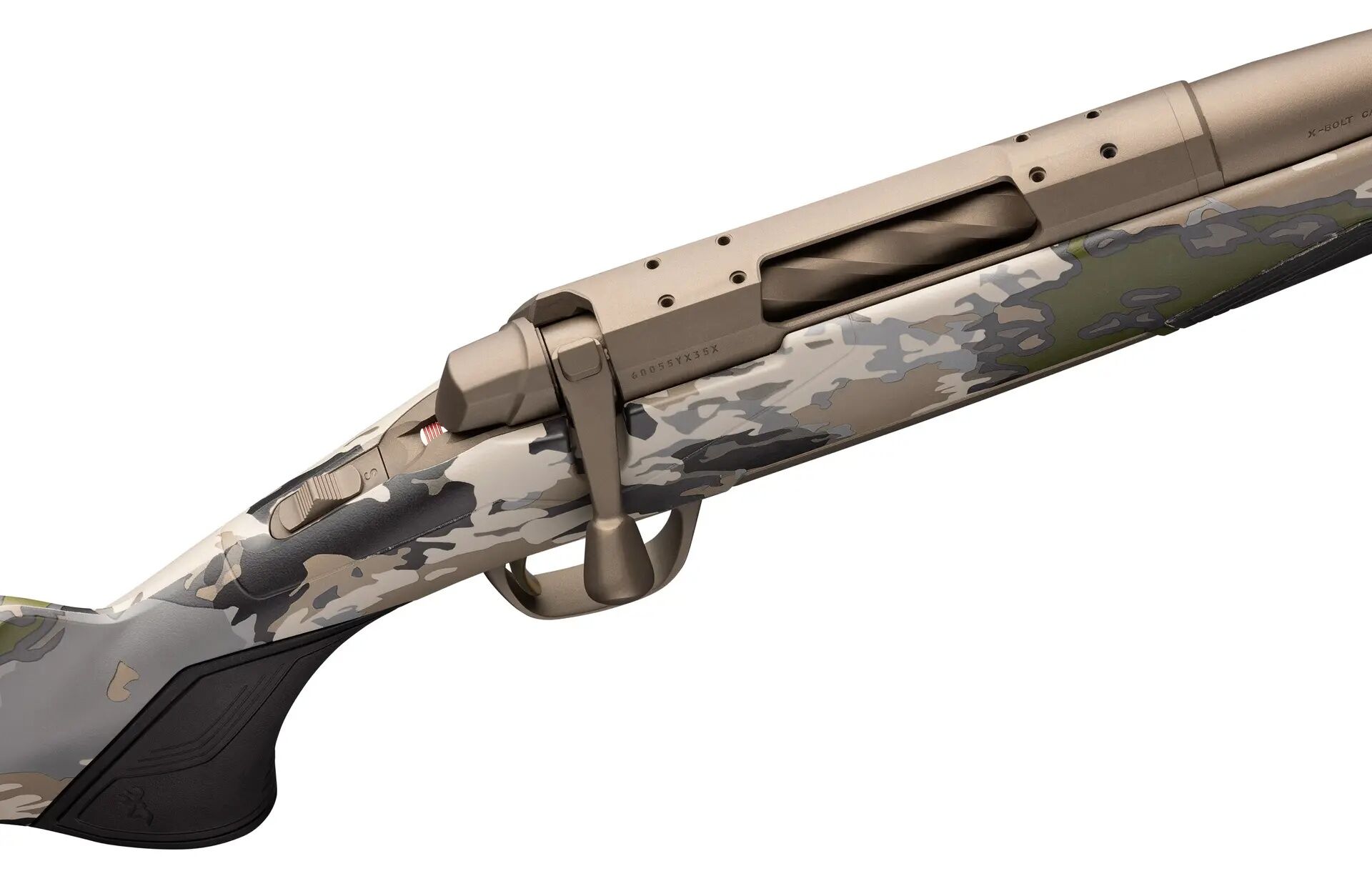 Browning X-Bolt 2 Speed 6.5 PRC 24" OVIX Camo Smoked Bronze Threaded Barrel Bolt Action Rifle, 3-Rd