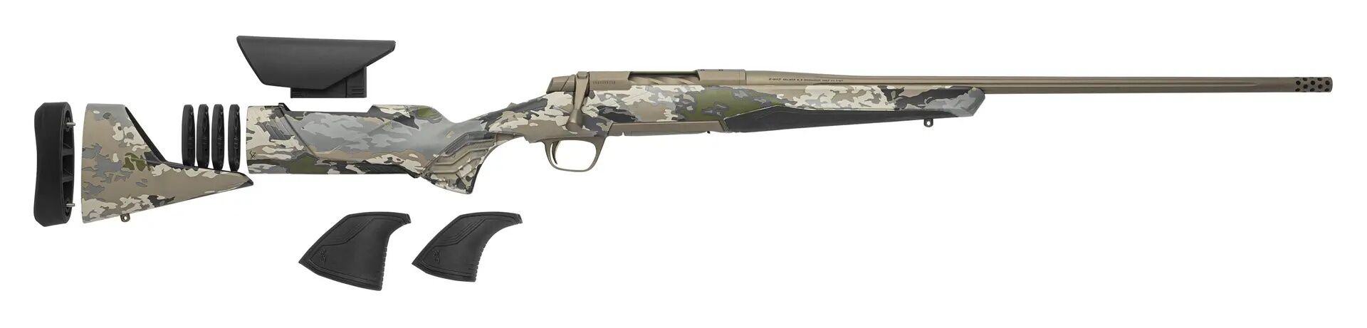 Browning X-Bolt 2 Speed 6.5 PRC 24" OVIX Camo Smoked Bronze Threaded Barrel Bolt Action Rifle, 3-Rd