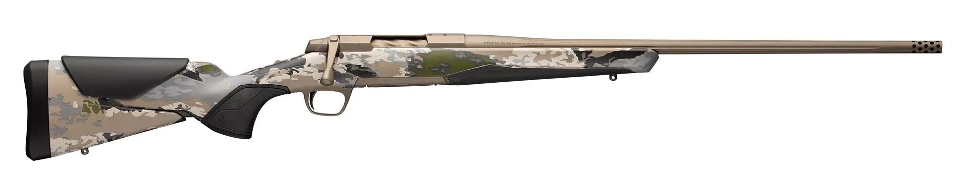 Browning X-Bolt 2 Speed 6.5 PRC 24" OVIX Camo Smoked Bronze Threaded Barrel Bolt Action Rifle, 3-Rd