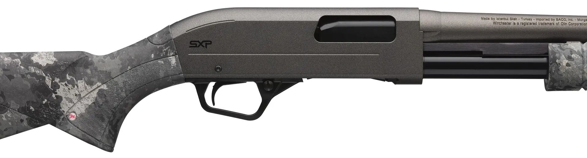 Winchester SXP Defender 12 Gauge 18" TrueTimber Midnight Camo Gray Pump Action Shotgun, 5-Rd