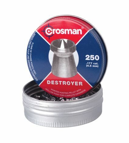Crosman .177 Destroyer 7.4 Gr Pellet - 250 Count - Silver