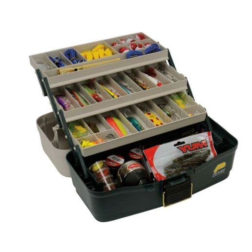 eco friendly tackle box Black/Blue The Plano 3 Plano Eco-Friendly Tackle Box 3-Tray