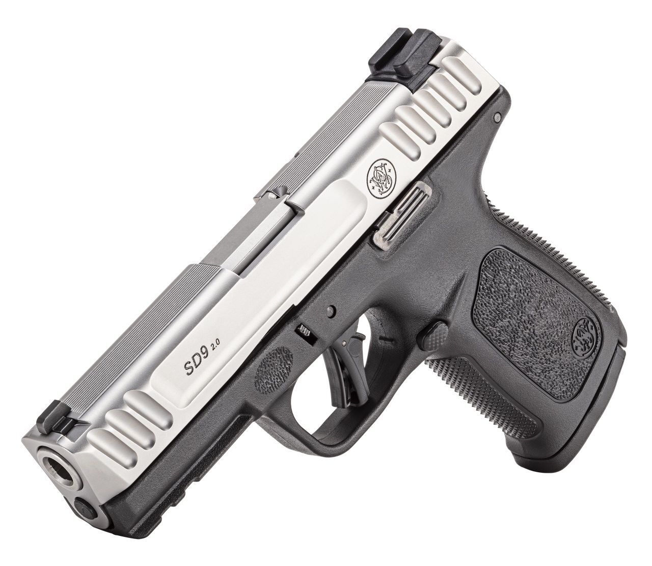 Smith & Wesson SD9 2.0 2-Tone 9mm Compact Stainless Pistol, 10-Rd