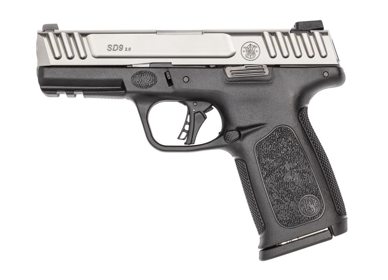 Smith & Wesson SD9 2.0 2-Tone 9mm Compact Stainless Pistol, 10-Rd