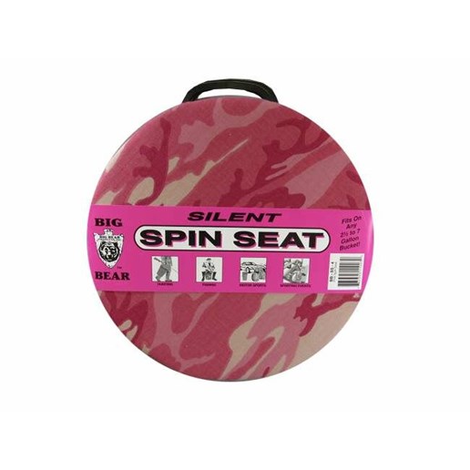 Big Bear Silent Spin Seat - Pink Camo, 12 in