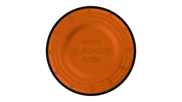 White Flyer Blackout Orange Clay Pigeons, 135-Pk
