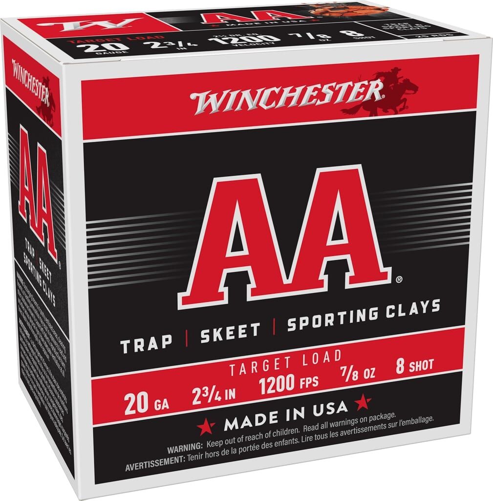 Winchester AA 20-Ga 2.75-In Ammunition, 25-Rd