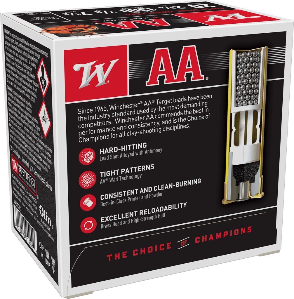 Winchester AA Super Sport Target Load 20 Gauge 2-3/4" #7-1/2 Shot, 7/8-Oz, 25-Rd