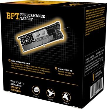 Browning BPT Performance Target 12 Gauge 2 3/4" #7.5 Shot, 1 1/8-Oz, 25-Rd