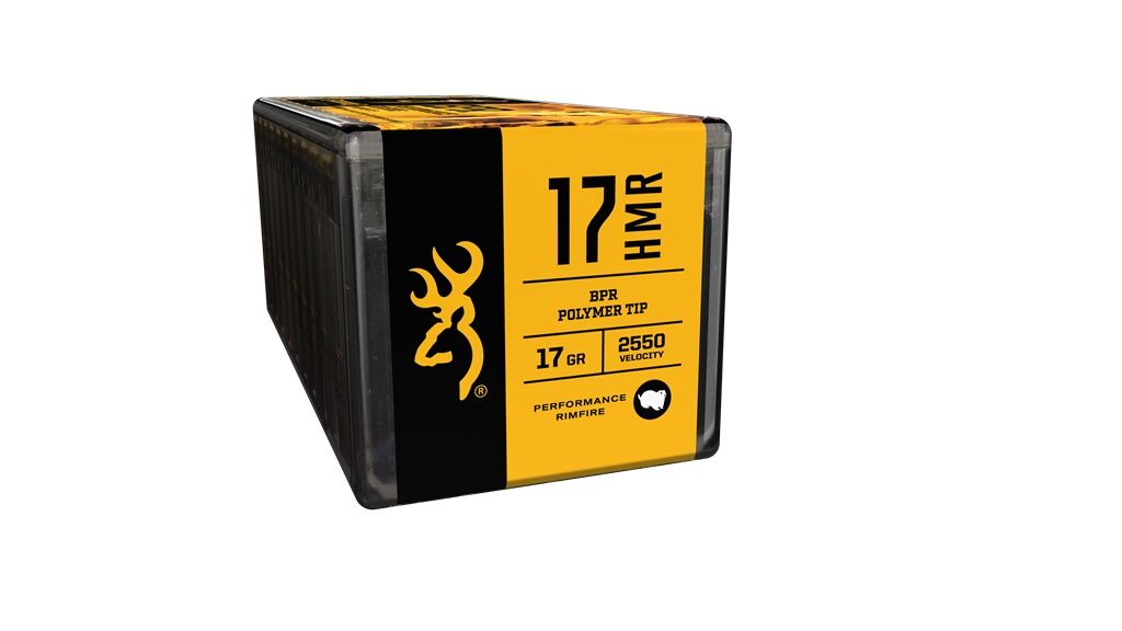 Browning BPR Performance Rimfire .17 HMR, 17 Grain Polymer Tip Rifle Ammo, 50-Rd