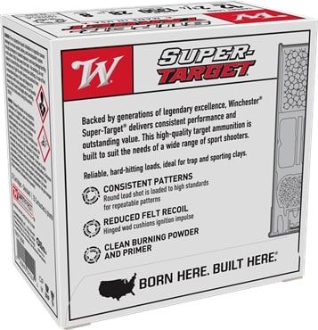 Winchester Super Target 12 Gauge 2 3/4" #8 Shot, 1-Oz, 25-Rd