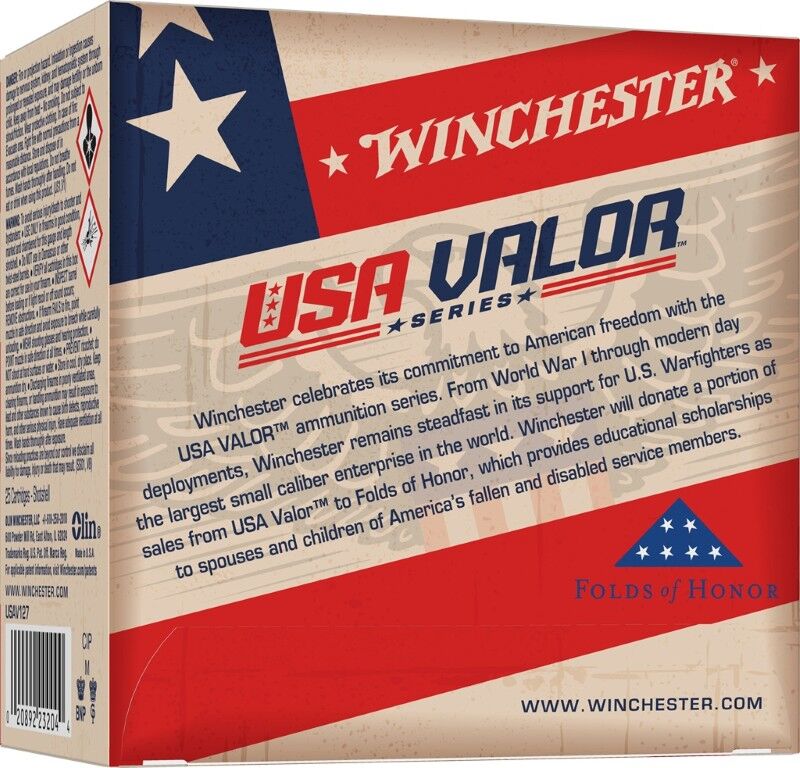 Winchester USA Valor 12 Gauge 2 3/4" #7.5 Shot, 1 1/8-Oz, 25-Rd