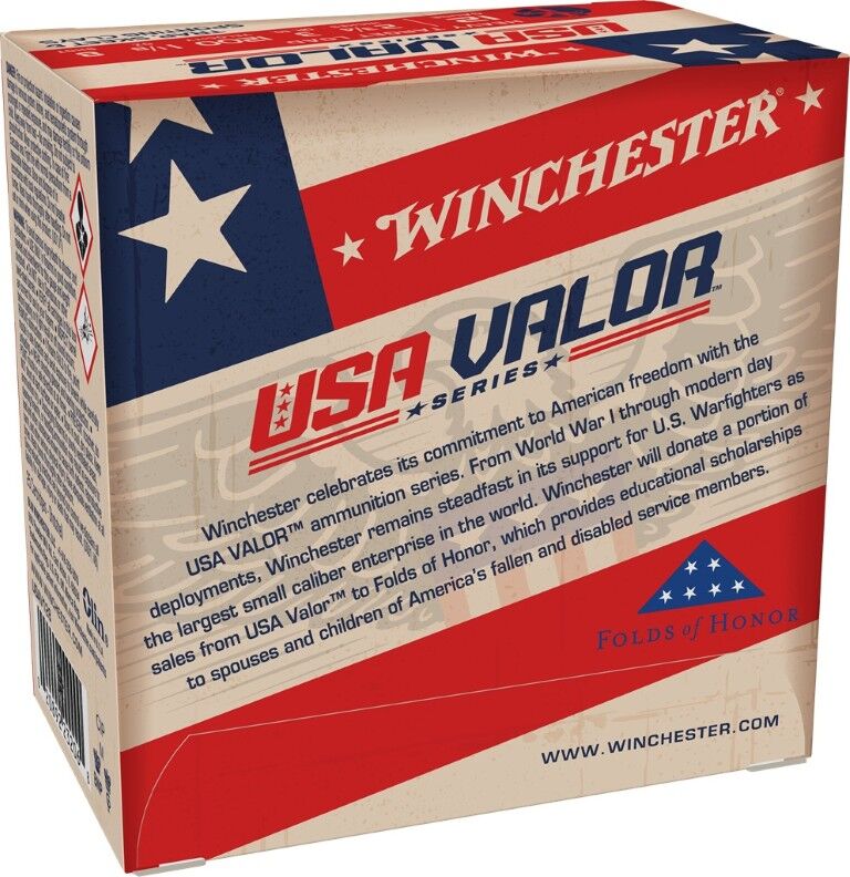 Winchester USA Valor 12 Gauge 2 3/4" #8 Shot, 1 1/8-Oz, 25-Rd