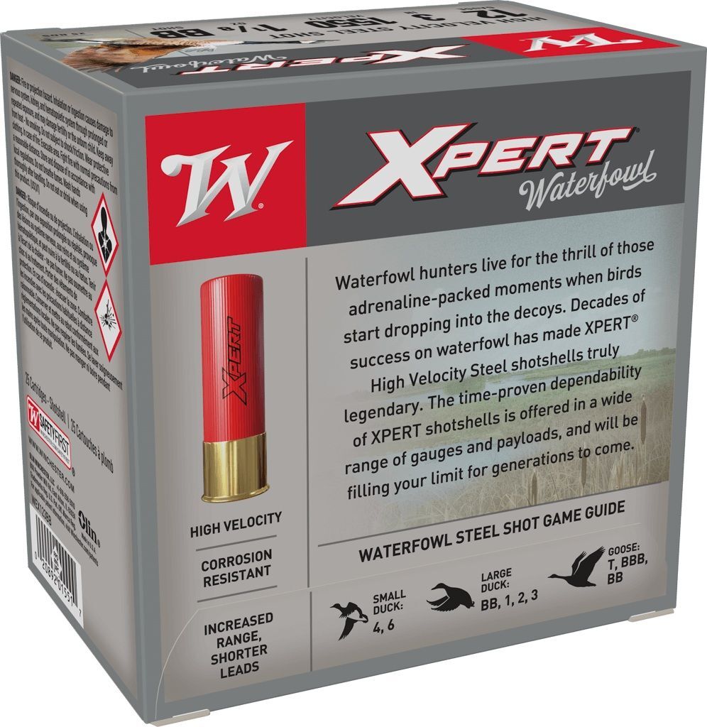 Winchester Xpert Waterfowl 12 Gauge 3-In BB Shot, 1-1/8-Oz Shotgun Ammo, 25-Rd