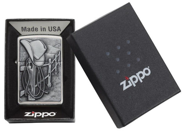 Zippo Resting Cowboy Flip-Top Lighter