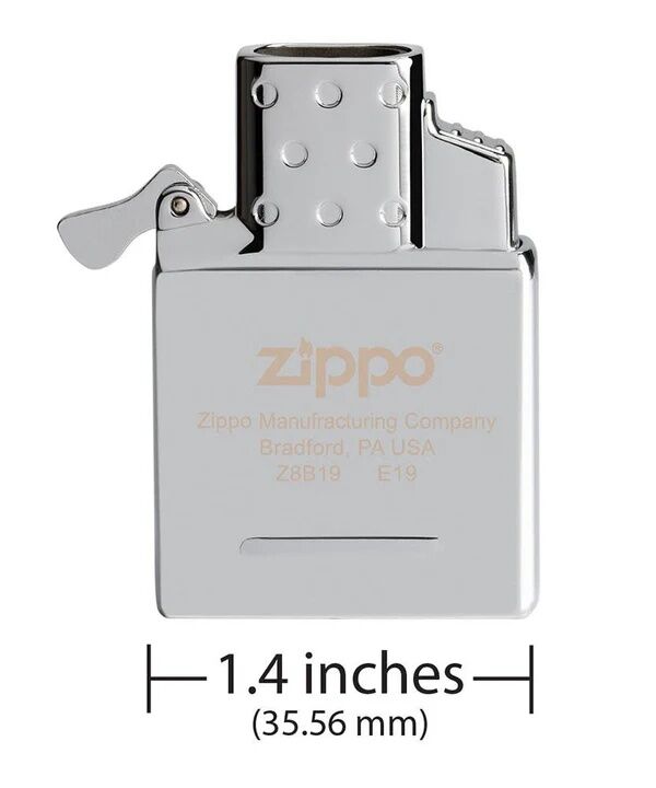 Zippo Double Torch Butane Lighter Insert, 2 1/10-In x 1 2/5-In, 1/2-In