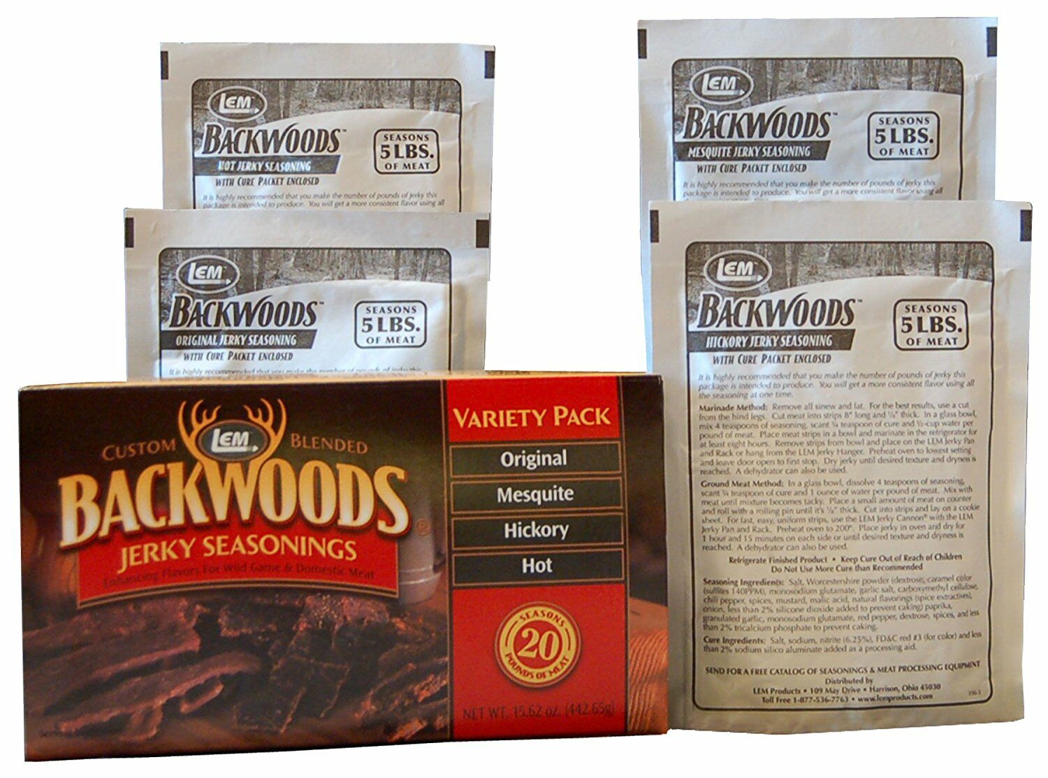 LEM Jerky Seasonings With Cure - 1 lb