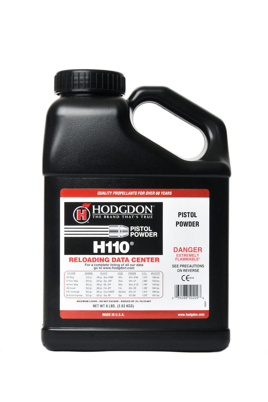 Hodgdon H110 Pistol Powder, 8-Lb