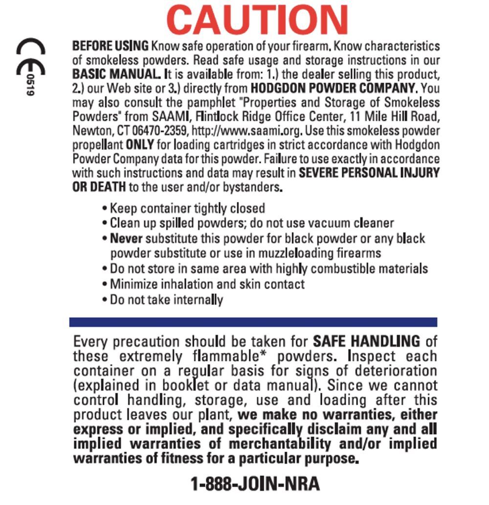 Winchester 296 Pistol Powder, 8-Lb