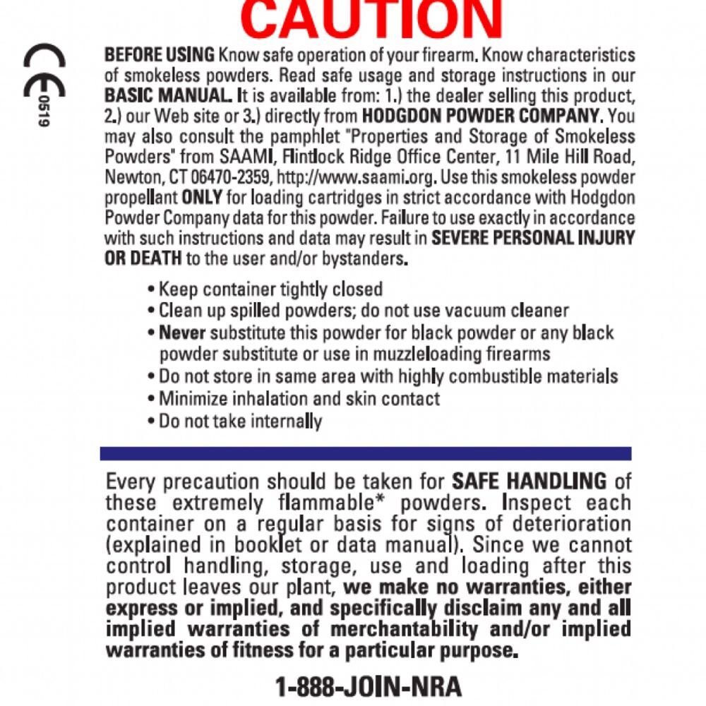 Hodgdon Lil’Gun Shotgun Powder, 8-Lb