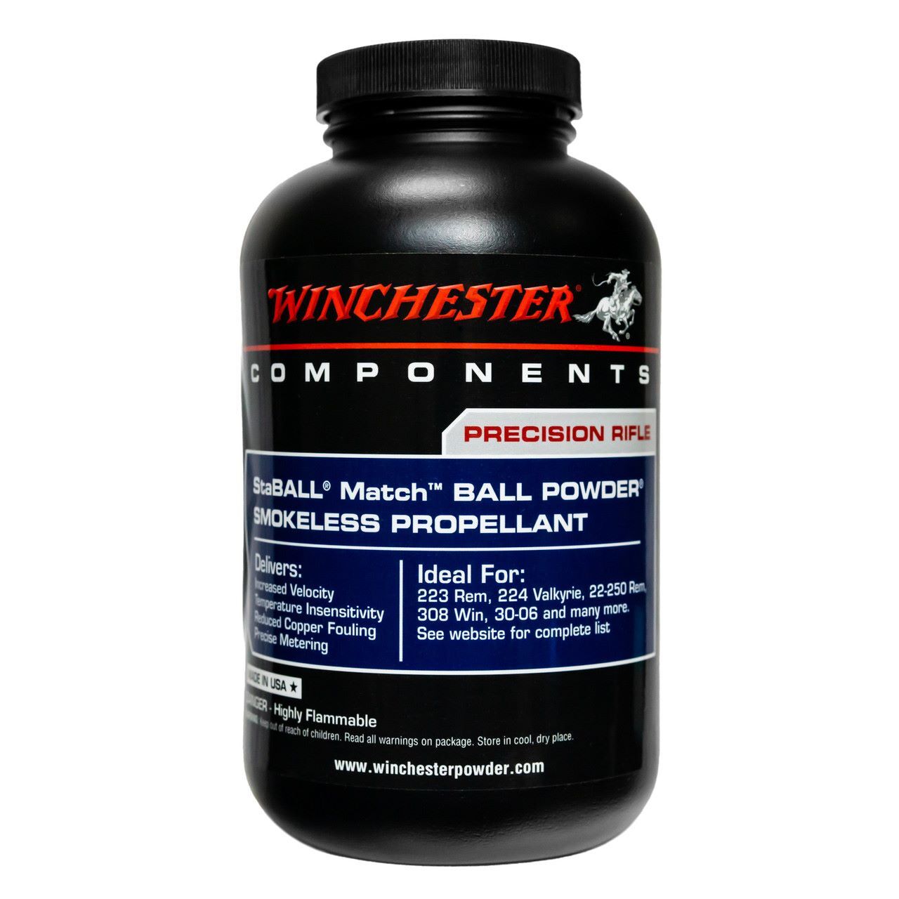 Winchester StaBALL Match Rifle Powder, 1-Lb