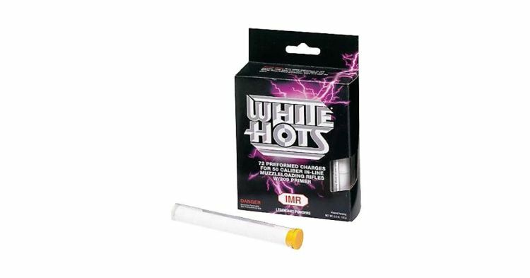 Hodgdon 72 Pack Preformed IMR White Hots For .50 Caliber With 209 Primer