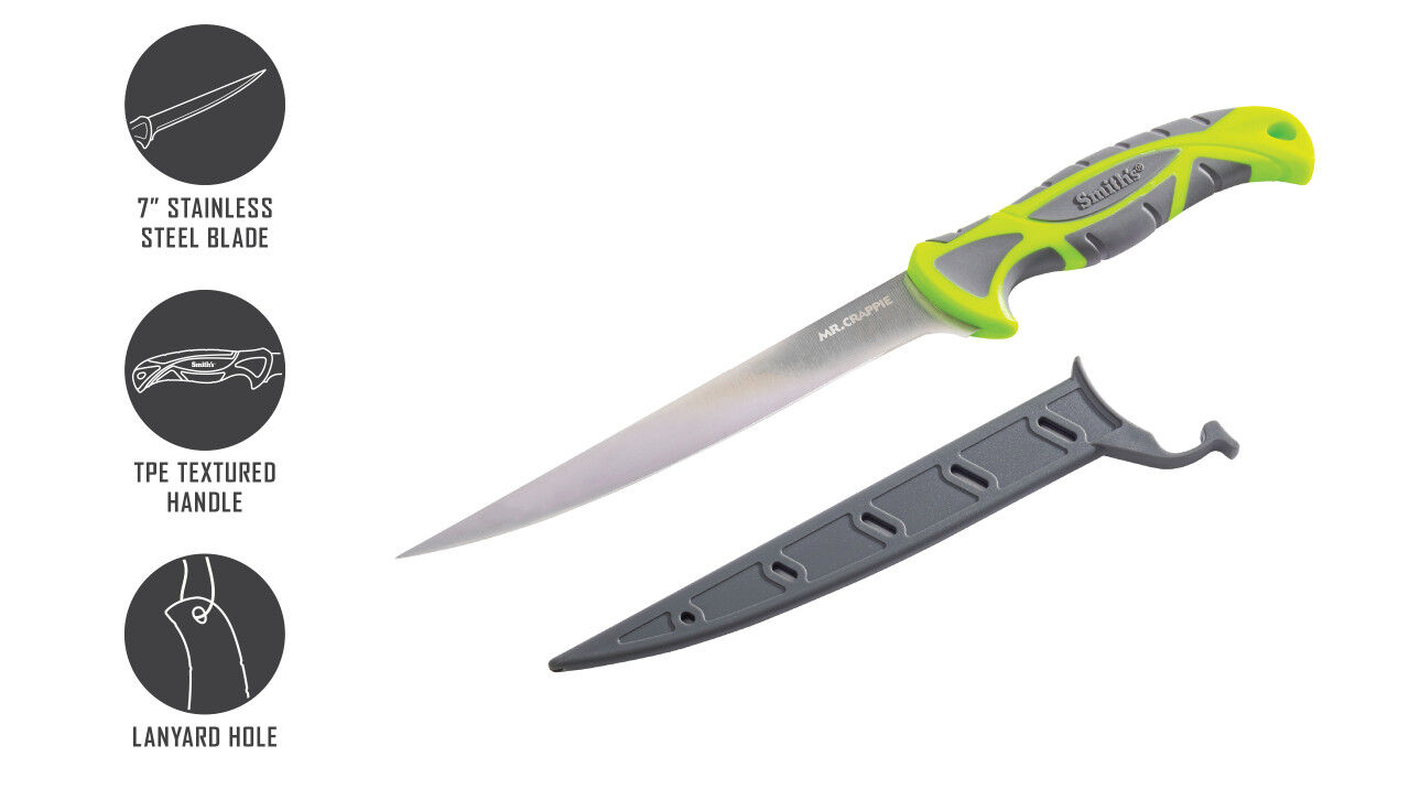 Smith's Mr. Crappie Slab-Sticker Fillet Knife, 7-In