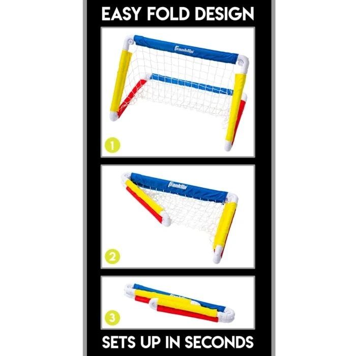 Franklin Sports Soccer Goal With Ball and Pump, 24-In