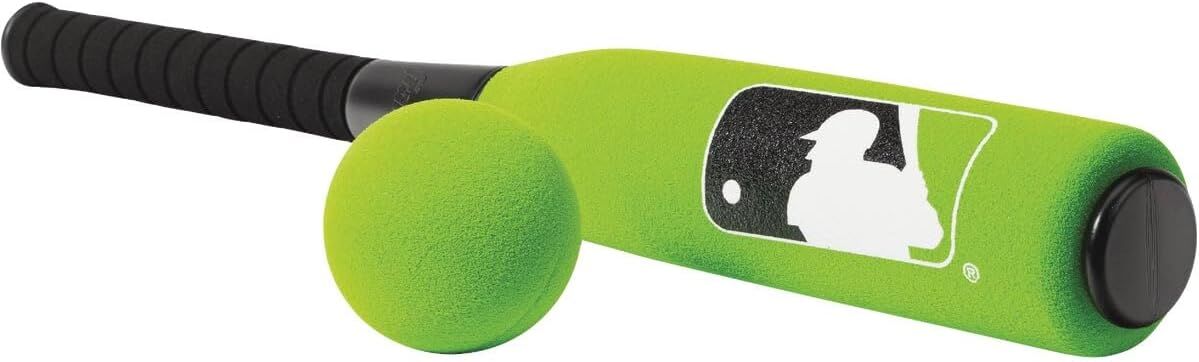 Franklin Sports MLB Kid's Jumbo Foam Bat & Ball Set Assorted Colors, 24-In
