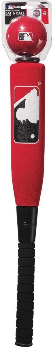 Franklin Sports MLB Kid's Jumbo Foam Bat & Ball Set Assorted Colors, 24-In