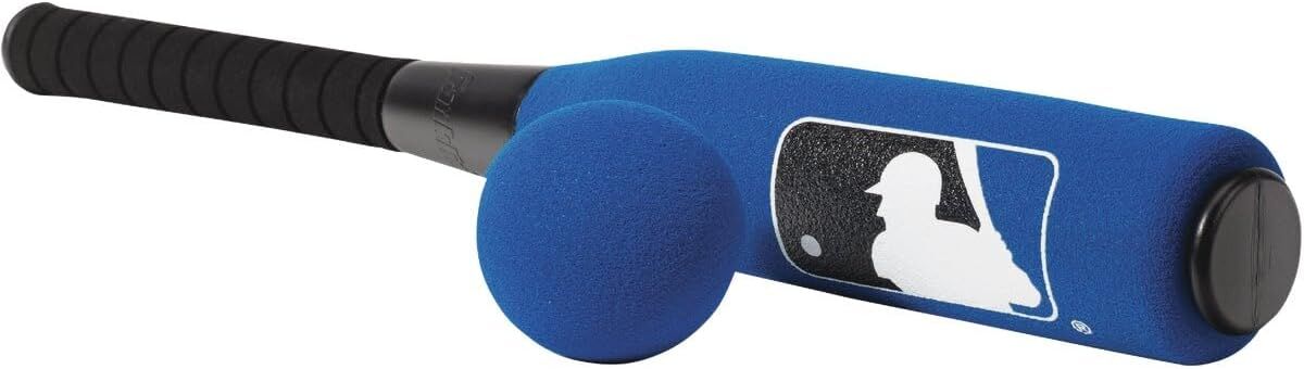 Franklin Sports MLB Kid's Jumbo Foam Bat & Ball Set Assorted Colors, 24-In