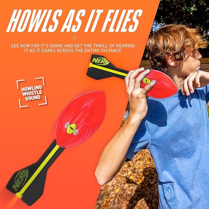 NERF Vortex Aero Howler Red Foam Football