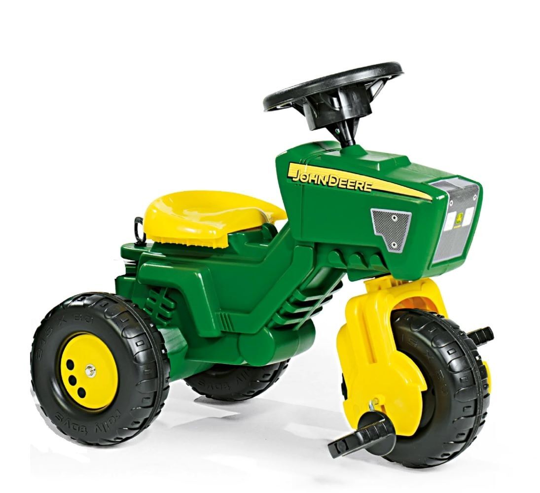 Kettler John Deere 3-Wheeled Pedal Tractor With Trailer