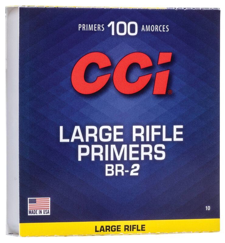 CCI Bench Rest Large Rifle Primers BR-2, 100-Ct
