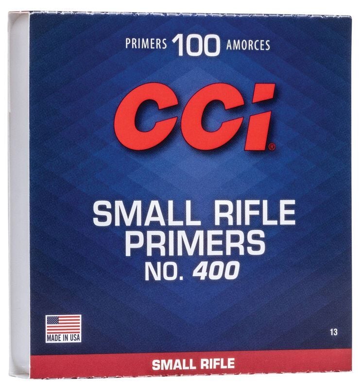CCI Standard Small Rifle Primers #400, 100-Ct