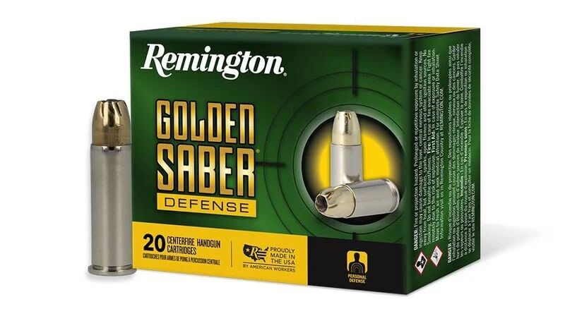 Remington Golden Saber Defense .38 Special +P, 125 Grain BJHP Ammo, 20-Rd