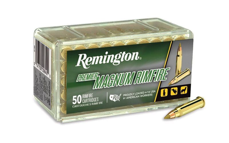Remington Premier Magnum Rimfire .17 HMR, 17 Grain AccuTip-V Rifle Ammo, 50-Rd