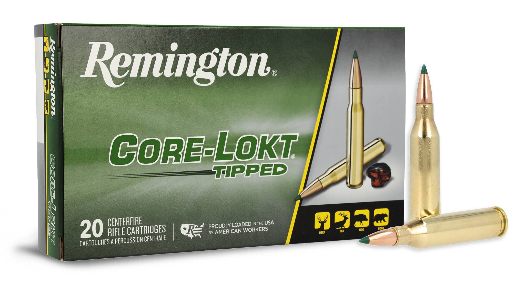 Remington Arms Core-Lokt Tipped .243 Win, 95 Grain Rifle Ammo, 20-Rd
