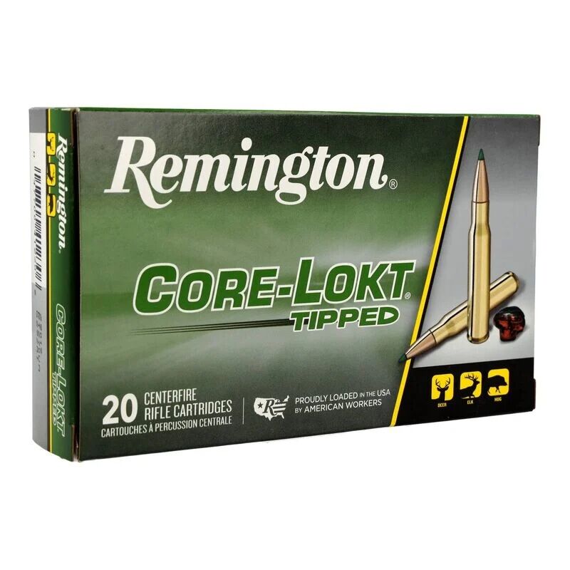 Remington Arms Core-Lokt Tipped .270 Win, 130 Grain Rifle Ammo, 20-Rd
