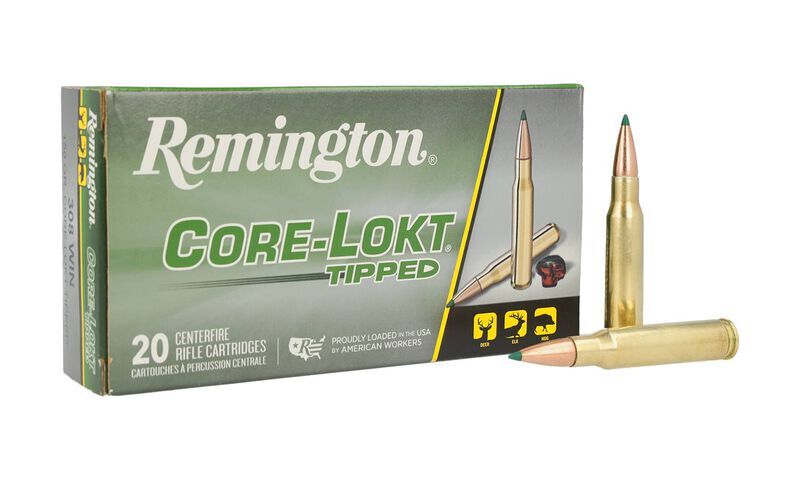 Remington Core-Lokt Tipped .308 Win, 150 Grain Rifle Ammo, 20-Rd