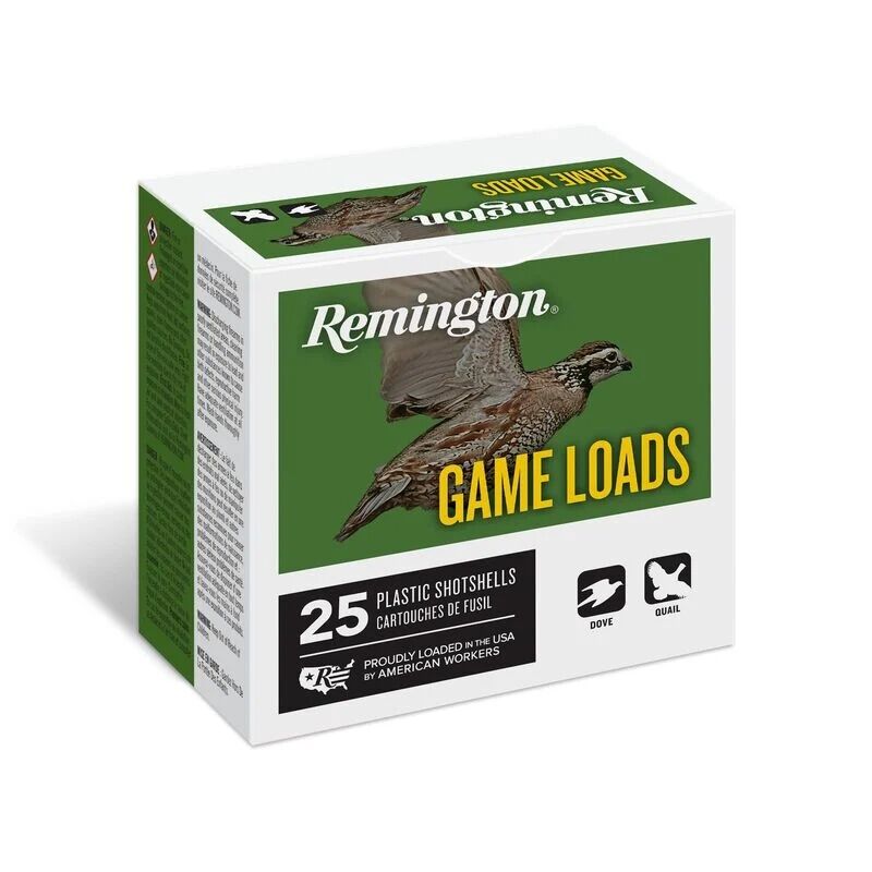Remington Game Load 12 Gauge  2-3/4-In #7.5 Shot, 1-Oz Shotgun Ammo, 25-Rd