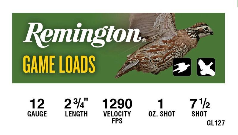 Remington Game Load 12 Gauge 2 3/4" #7.5 Shot, 1-Oz, 25-Rd