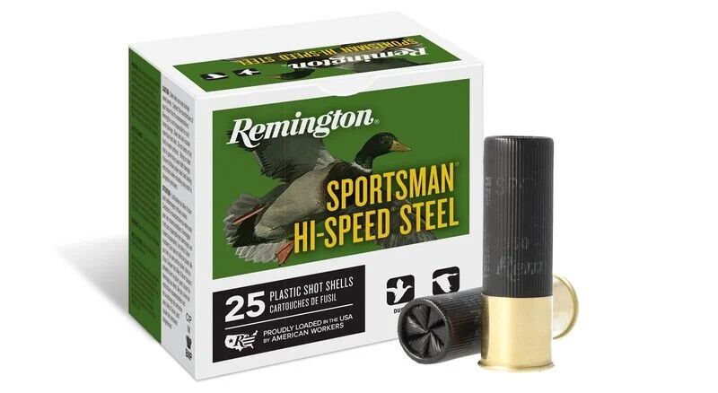 Remington Sportsman Hi-Speed Steel 12 Gauge 3" #4 Shot, 1 1/4-Oz, 25-Rd
