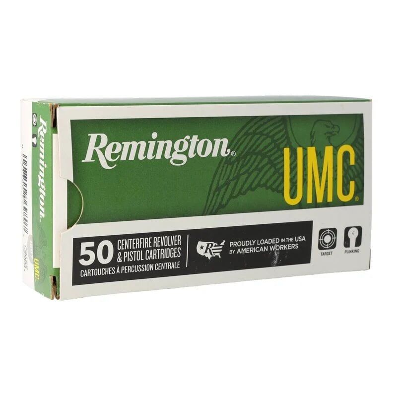 Remington UMC Handgun 9mm, 115 Grain Full Metal Jacket Pistol Ammo, 50-Rd