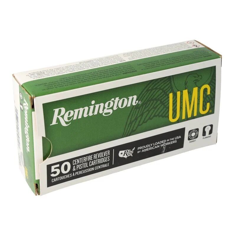 Remington UMC Handgun 9mm, 115 Grain Full Metal Jacket Pistol Ammo, 50-Rd